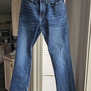Hollister Blue Boot Cut Jeans with Natural Fading